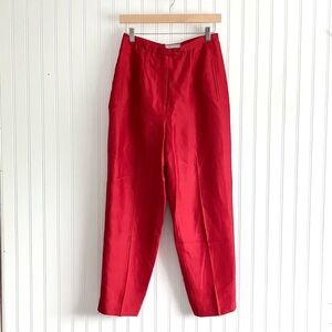 VINTAGE Red Straight Leg Trousers
